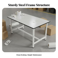 Multi-Purpose Packing Table Heavy Duty Assembly Line Table Sturdy and Long-Lasting Workbench Deformation Resistant for E-Commerce Sellers, DIY Enthusiasts, Factory, Warehouse, Garage, Office