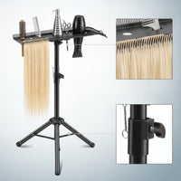Braiding Rack with Tripod Portable Tripod Stand Long-Lasting for Braiders