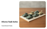 1:144 Armored Vehicle Model Set Easy Assembly Scale Model Armored Vehicle Miniature Armed Forces Vehicle Collection Glue No-Glue
