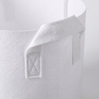 Grow Bags for Tomatoes, White Non-Woven Plant Grow Bags with Handles, Breathable Root Pruning Patio Grow Bags for Balconies