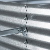 Galvanized Raised Garden Bed Oval Metal Planter Box for Vegetables, Large Outdoor Planter for Home Gardeners, 71x35x12 inch Elevated Vegetable Planter