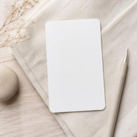 Specialty Dutch White Cardstock Round Corner Cards - Blank Postcards for Rubber Stamps and Prints, 15x10cm