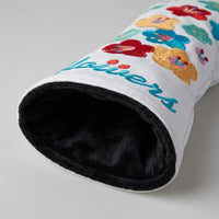 Golf Club Head Covers, PU Waterproof Golf Club Head, Embroidered Floral Golf Club Headcovers, Golf Club Head Covers for Golf Bag