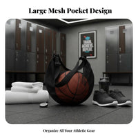 Portable Basketball Shoulder Bag Lightweight Mesh Basketball Bag Multi-Purpose for Training, Gym