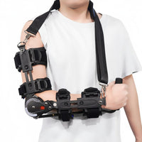 Breathable Material Hinged Elbow Immobilizer Lightweight Design Hinged Elbow Brace Includes Shoulder Strap for Athletes