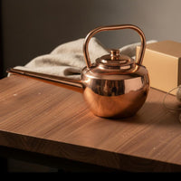 Handmade Copper Pouring Pot Thickened Kitchenware Induction Compatible Base for Restaurants, Restaurant, Dining Table