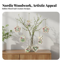 12 Pieces Easter Character decoration Set Assorted forms for Families, Homeowners
