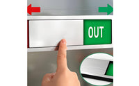 Acrylic Office Availability Sliding Door Sign Slim Availability Sign Smooth Door Slider Privacy for Meeting Room