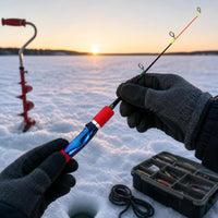 Camouflage Ice Fishing Rod Portable Winter Fishing Pole
