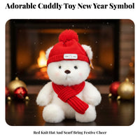 New Year Character Teddy Cute Design Stuffed Teddy Gift-Ready Packaging Stitched Nose for Children, Company Events
