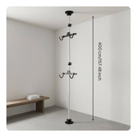 Adjustable Height Floor to Ceiling Bike Rack No Drilling Required Vertical Bike Storage Pole Space Saving Indoor Cycle Hanger Easy Installation for Apartment, Garage