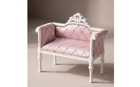 1/12 Miniature sofa with Carved Frame Wooden Miniature chair Realistic Dollhouse Armchair for Collectors