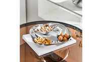 Fruit Tray Stainless Steel Snack Tray Polished Tableware for Parties