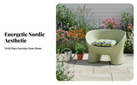 Nordic design Sculptural Loop Chair Indoor & Outdoor Use Seating Furniture Modern Design Lounge Seat Lightweight for Interior Designers, Apartment Dwellers, Balcony, Living Room, Office, Bedroom