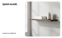 3 Pieces on the on the Wallmounted Shelf Set Space-Saving Display Shelf Minimalist Design Storage Rack for Decorators, Homeowners, Living Room