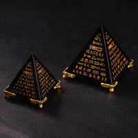 Faceted Pyramid Ornament Decorative Tetrahedral Ornament Collectible Home Decor