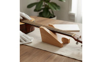 EVA Material U-Shaped Neck Support Block Lightweight Guitar Neck Rest Wood Grain Pattern Guitar Maintenance Cradle for Luthiers, Musicians, Workshop, Music Shop