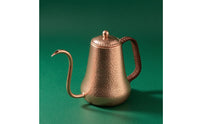 Gooseneck Coffee Pot Long Spout Copper Coffee Pot Domed Lid Kitchenware