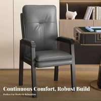 Ergonomic Design Upholstered Mahjong Chair Leather-Like Finish Household Furniture Curved supportrest Accent Seat for Game Room Owners, Adults, Home