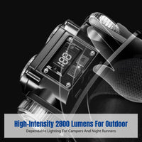 Headlamp, ultra-bright rechargeable LED, long battery life, fishing, outdoor, high lumen