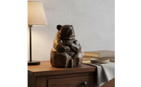 bears Figurine Gift Idea Wooden Animal Sculpture Country Home Decor Animal Ornament