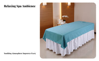 Wrinkle-Resistant Massage Bed Sheet with Face Hole Soft and Comfortable Spa Table Sheet with Breath Hole Breathable for Physical Therapists