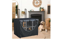 Arched Opening Canine Crate Cover Crate Cover Opaque Dog Crate Cover Flat Top Pet Accessory Rectangular Fit