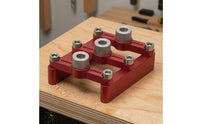 Alignment Markings Dowel Drilling Jig Clamp Screws 90-Degree Drill Guide Compact Power Tool Accessory Wear-Resistant