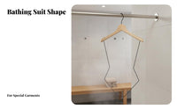 Solid Wood Swimsuit Hanger Non-Slip Wooden Swimwear Hanger Seamless Design for Clothing Shop Owners, Hotel, Showroom, Boutique