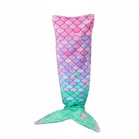 Mermaid Sleeping Bag Warm and Comfortable Mermaid Tail Blanket Skin Friendly fishes Scale Pattern Blanket for Girls, Lounging