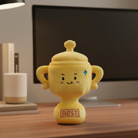 Trophy Stuffed Toy Desk Decoration Gift Item Easy to Display