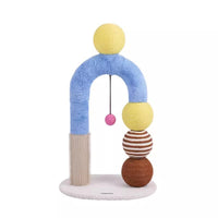 Arched Cat Scratcher Rounded Base Sisal Rope Cushioned Material Cat Furniture