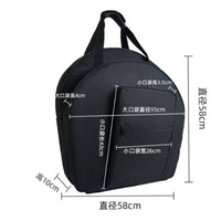Large Capacity Double Shoulder Cymbal Bag Thickened Padding Padded Cymbal Backpack Portable for Practice Room