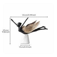 Ballerina Angel Statue Elegant Design Ballet Dance Sculpture Gift Idea Dance Figurine Decor