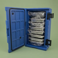 Insulated Food Pan Carrier Large-Capacity Insulated Food Carrier Portable Catering Cabinet with Trays for Buffets