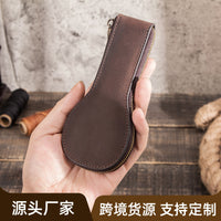 Contacts Family Vintage Leather Watch Storage Box with Zipper