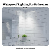 Die-Cast Aluminum GU10 Downlight Frame Long-Lasting Metal Construction MR16 Ceiling Light Fixture Holder Good Heat Dissipation for Bathroom
