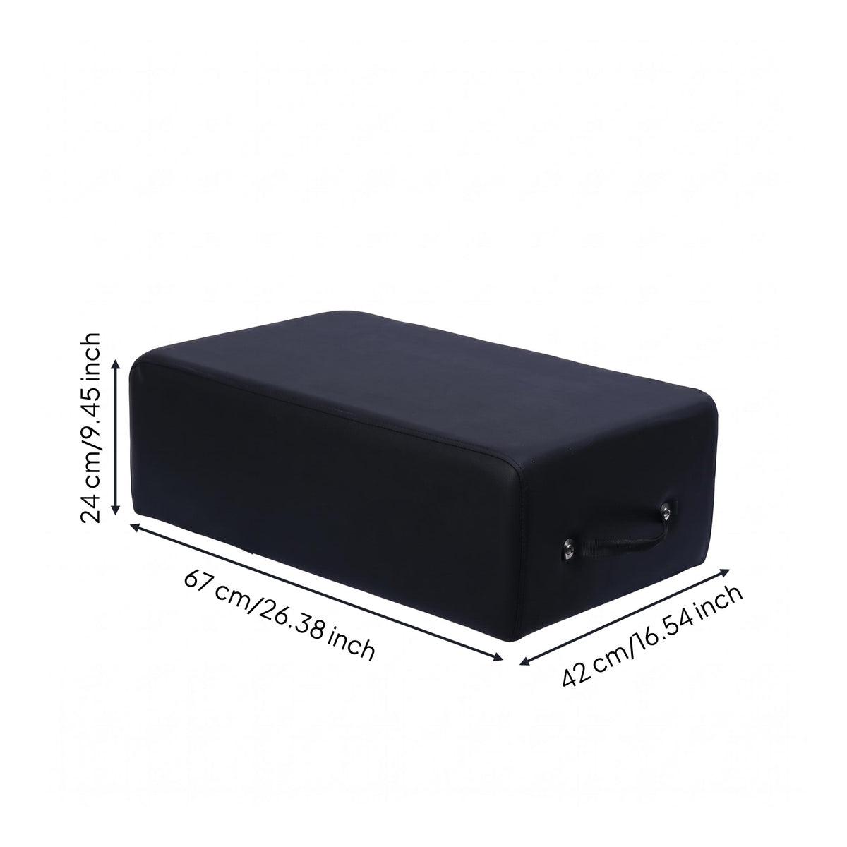 Pilates Support Box Wood Base Exercise Support Box Rounded Edges Exercise Block