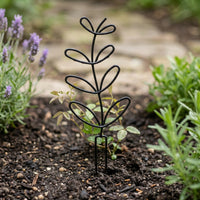 Decorative Leaf-Shaped Trellis Stylish Climbing Plant Trellis Wire Climbing Plant Support Sturdy for Indoor Gardeners, Potted Plants, Shelf Displays
