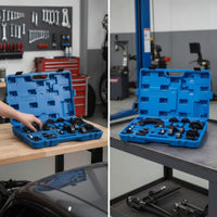 Bushing Press Kit with Case Precision-Machined Bushing Tool Kit with Case Professional for Mechanics, Garage
