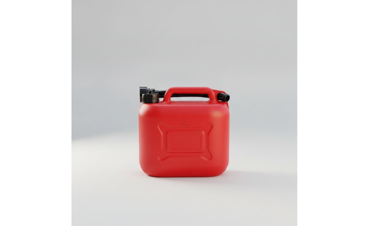 Portable Oil Bottle with Flexible Spout | Heavy-Duty, Fuel Container with Handle, for Garage Storage