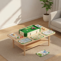 Multifunction Multi-Game Table Compact Tabletop Game Table Sturdy Smooth for Families
