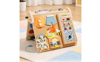 LED Busy Life Skills Panel Skills Training Four-in-One Sensory Board Multifunction Infant Toy for Infants, Young Children, Home, Nursery, Preschool