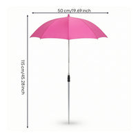 Waterproof Plant Umbrella with Ground Stake Sturdy Telescopic Plant Shade Compact Garden Shade Umbrella Portable for Planters, Balcony, Patio