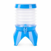 Portable Collapsible Water Container with Tap Space-Saving Water Container with Spigot Leakproof Lightweight for Campers, Travelers, Camping, Road Trips