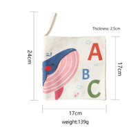Thickened Alphabet Cloth Book Early Education Baby Letter Book Interactive Tear-Resistant for Babies, Toddlers, Playtime, Bedtime