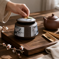 Purple Clay Tea Caddy with Alloy Seal Lid for Tea and Dry Goods Storage
