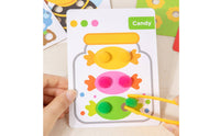 Clamp and Sort Game Fine Motor Skills Soft Ball Sorting Toy Educational