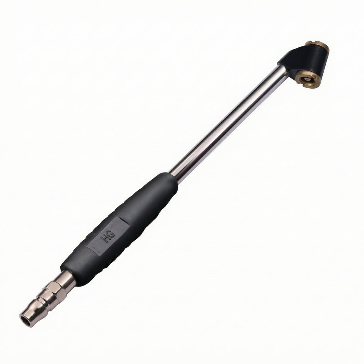 Heavy Duty twinHead Air Chuck Non-Slip Air Inflation Rod with Rubber Grip Extended Reach Inflation Rod Universal for Mechanics