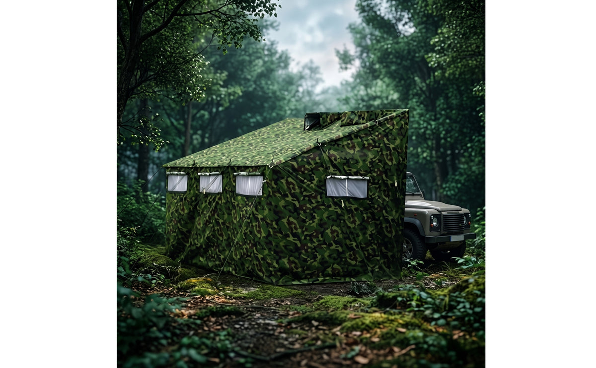 Truck-Mounted Shower Tent Large-Capacity Outdoor Shower Tent with Sloped Roof Enclosed Vehicle Mounted Privacy Awning Field-Use for Campers, Camping, Overlanding